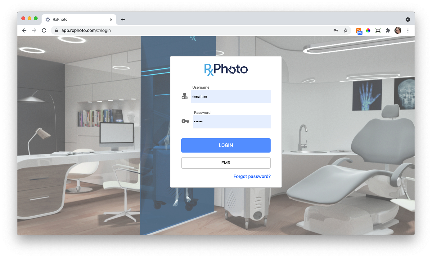 RxPhoto - Navigating the Forms Section of Client Record on RxPhoto Website